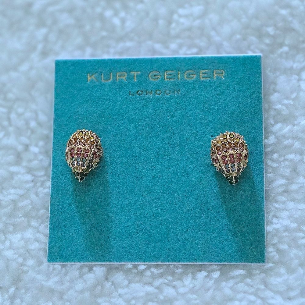 Kurt Geiger Signature Eagle🦅 Head Stud Earrings - NWT - Picture 2 of 16